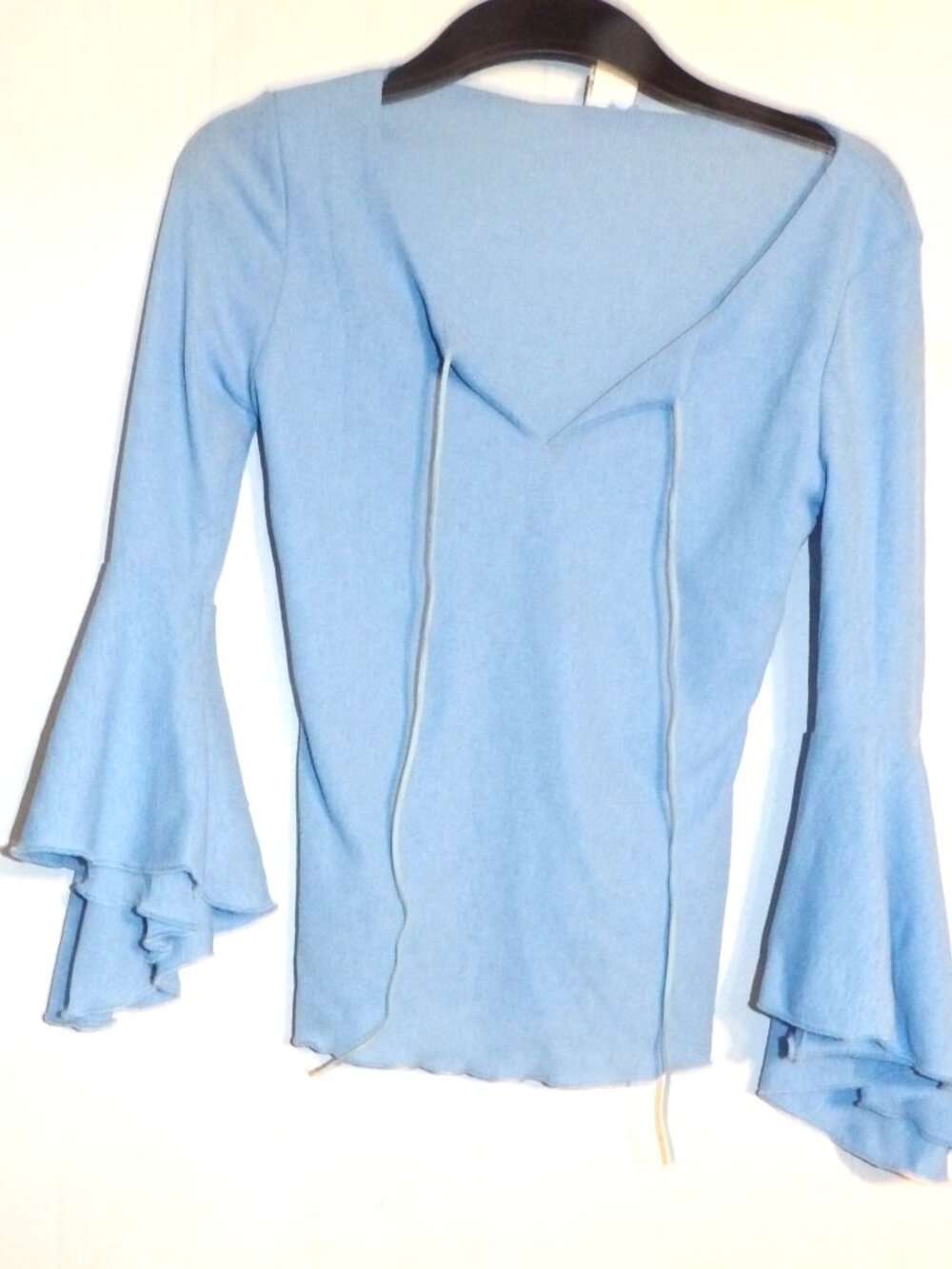 Tips Blue Long Sleeve Top Women Size Large